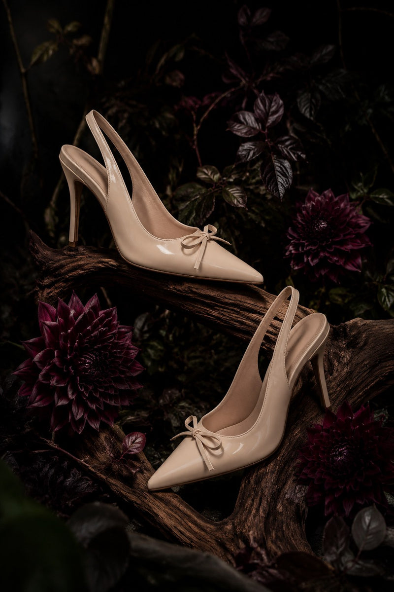 Heels among dark botanicals