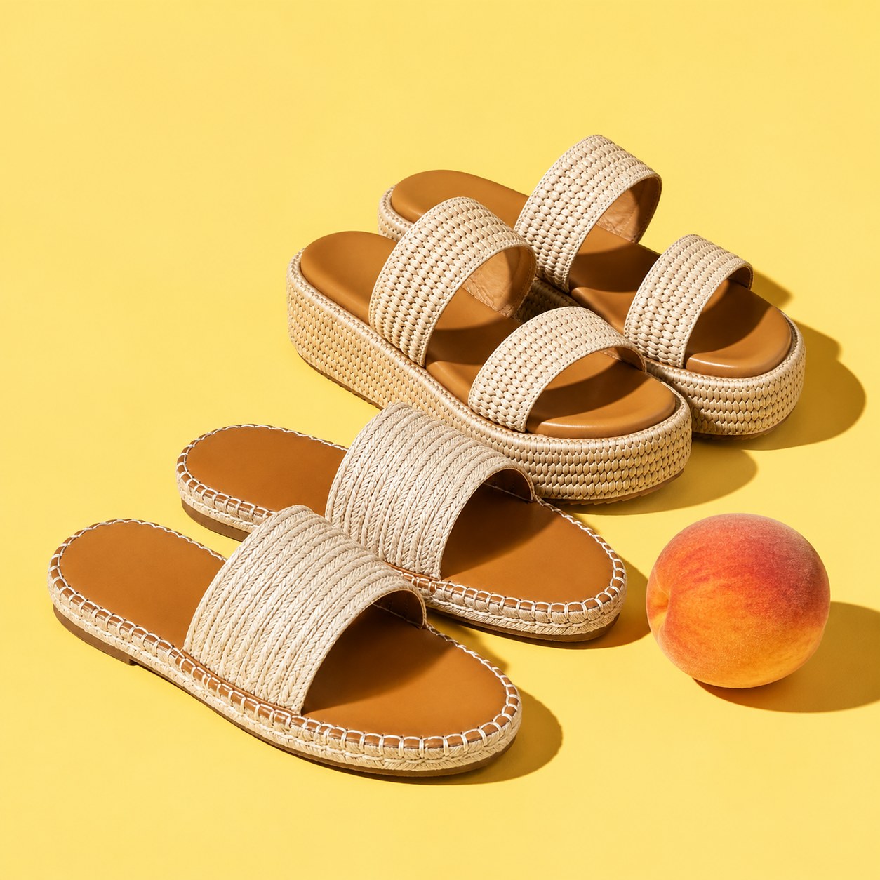 The Weekend Edit — slides still-life on butter yellow