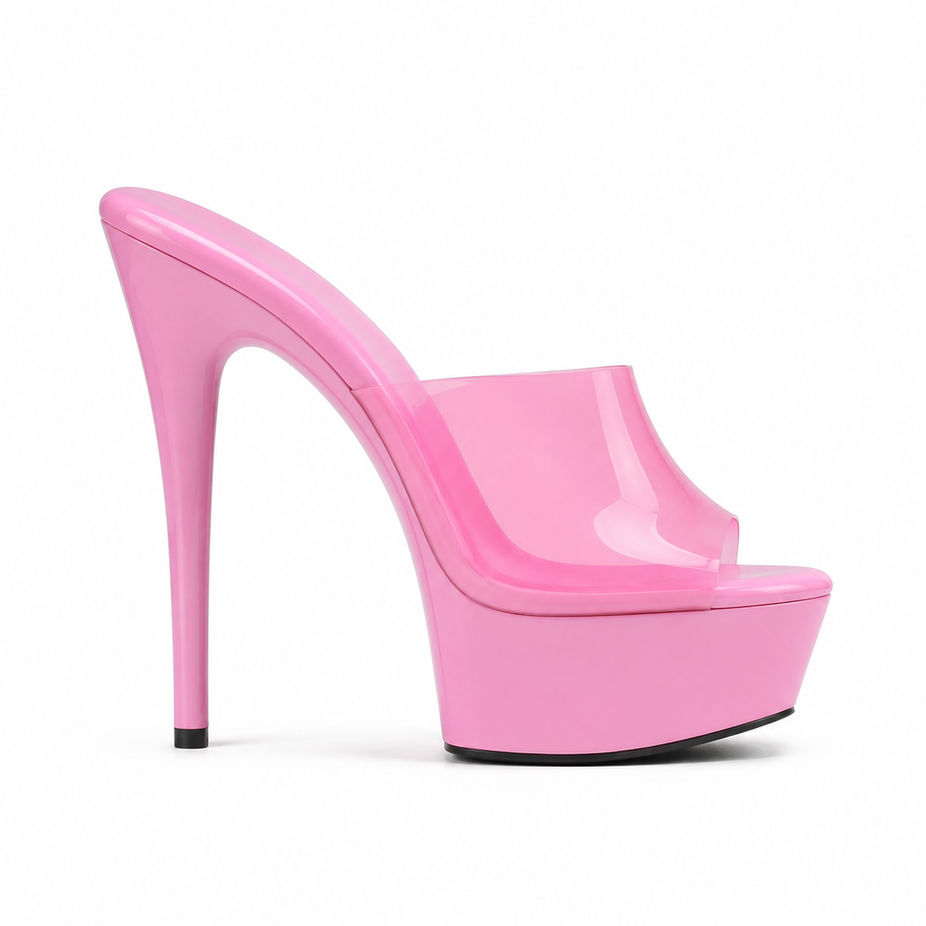 Dusty Rose Women's Open-Toe Microfiber Toe-Strap Heeled Sandals side view