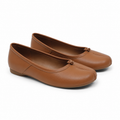 Butter Yellow Women's Round-Toe Faux Leather Slip-On Flat Mules
