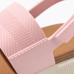 Mocha Pink Talia Sandals close-up detail