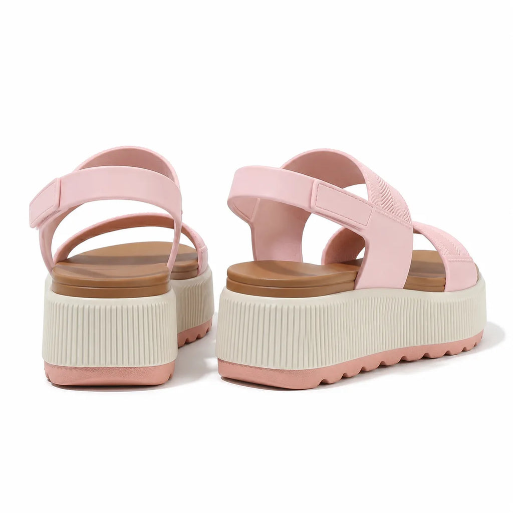 Mocha Pink Talia Sandals heel detail