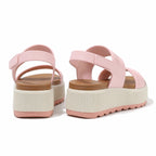 Mocha Pink Talia Sandals heel detail