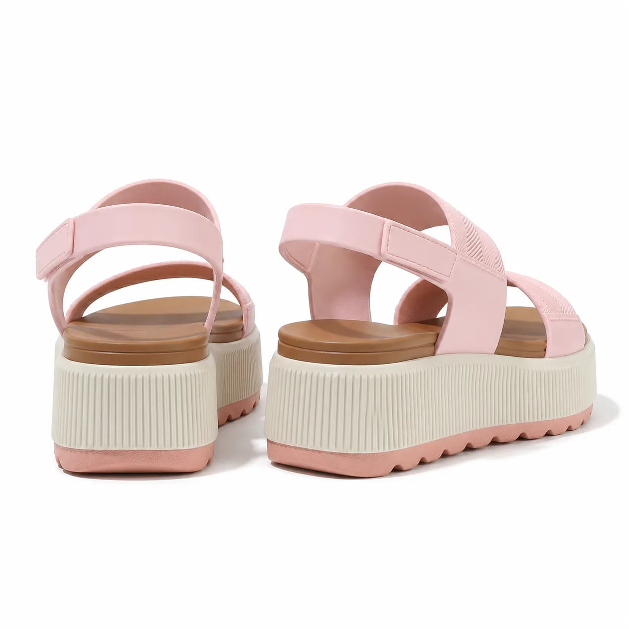 Mocha Pink Talia Sandals heel detail
