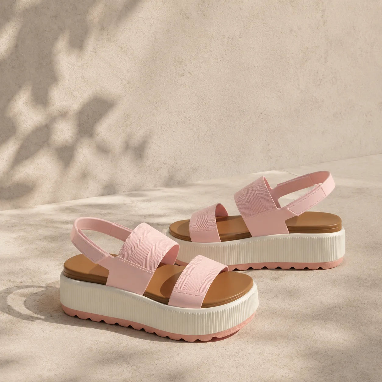 Mocha Pink Talia Sandals styled scene