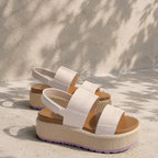 Soft Apricot Women's Open-Toe Synthetic Multi-Strap Hook-and-Loop Sandals styled scene