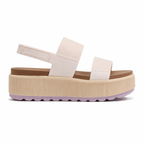 Soft Apricot Women's Open-Toe Synthetic Multi-Strap Hook-and-Loop Sandals side view
