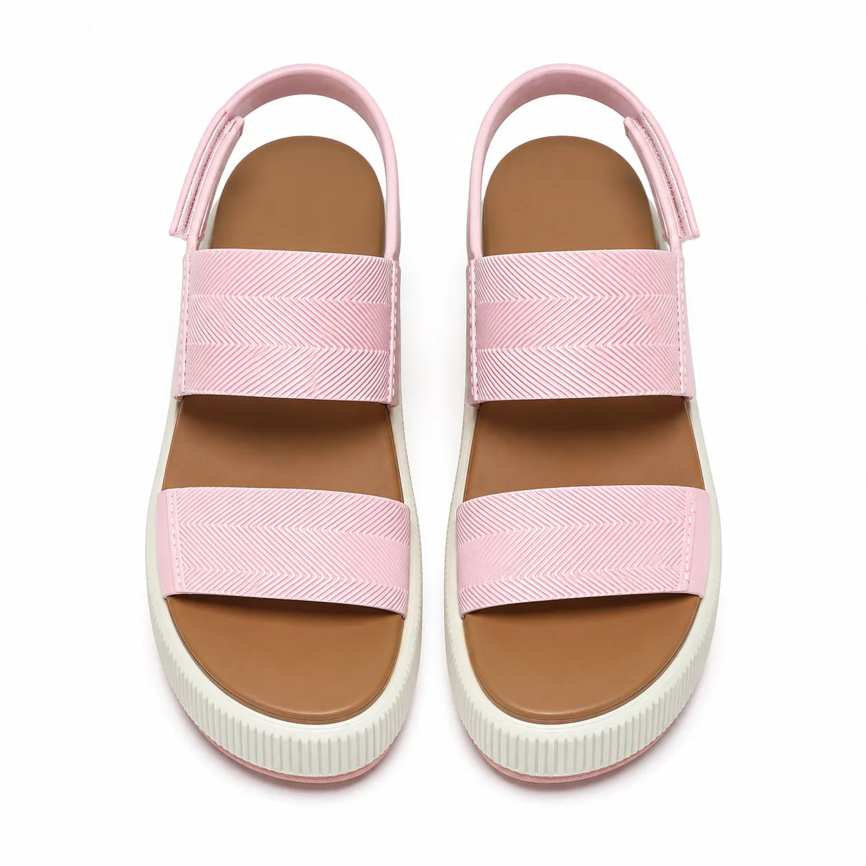 Mocha Pink Talia Sandals top view
