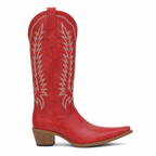Deep Red Asti Knee-High Boots side view