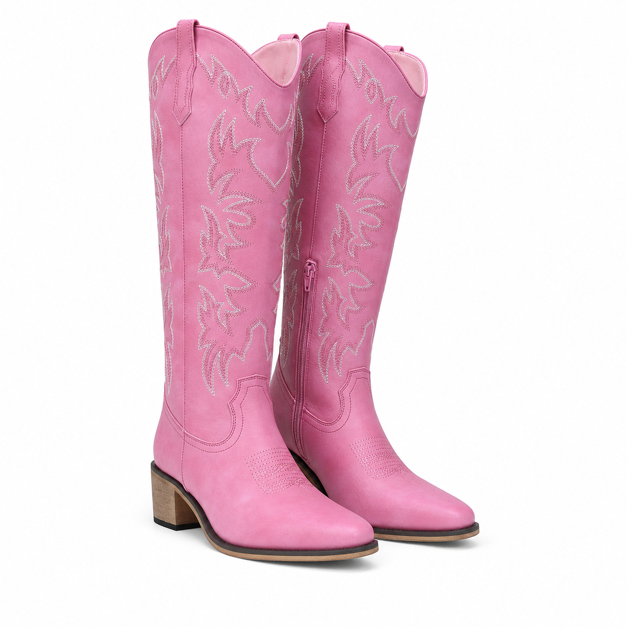 Dusty Rose Pavia Leather Knee-High Boots