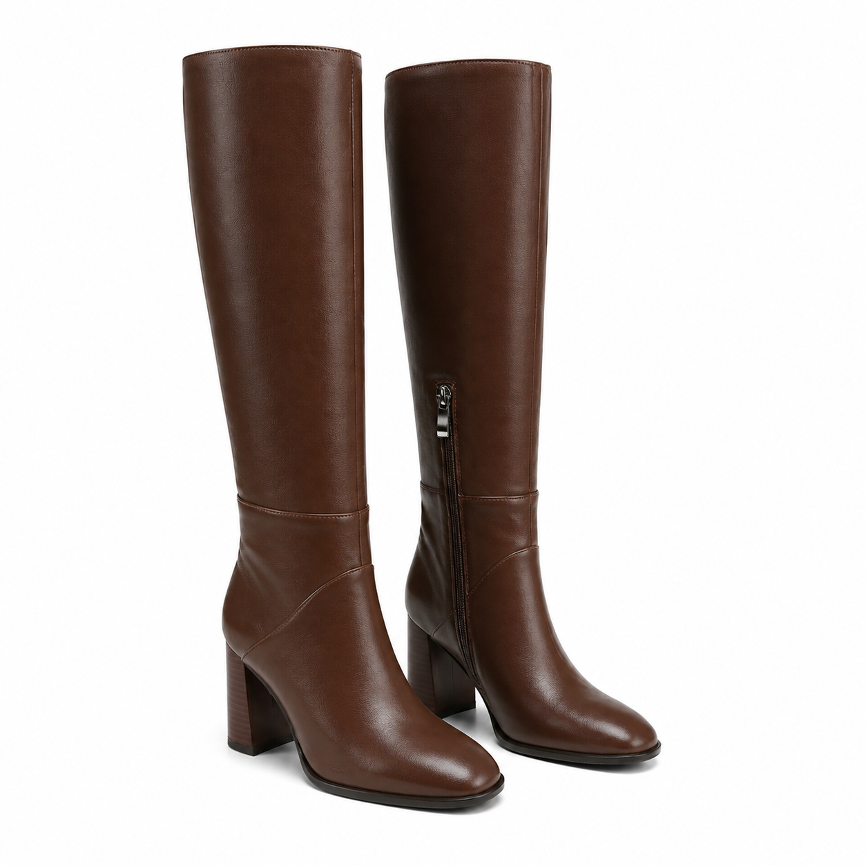Rich Brown 2 Girona Suede Block-Heel Boots