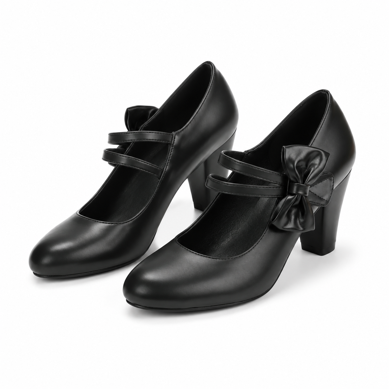 Deep Black Sabina Microfiber Slip-On Sandals