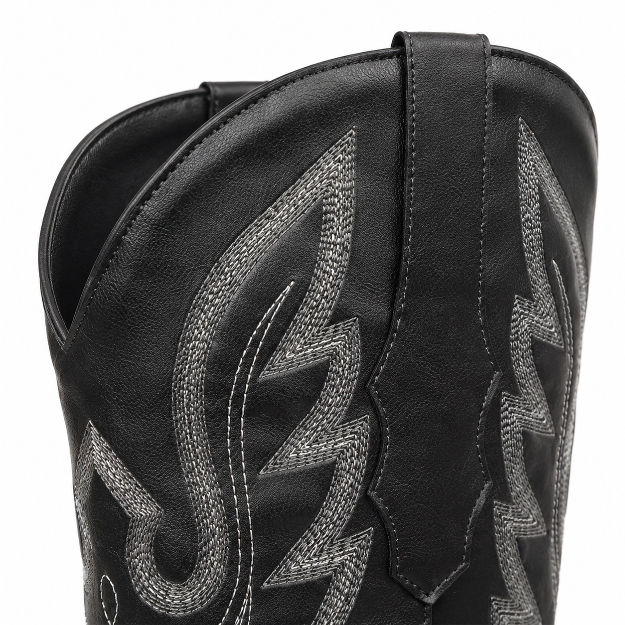 Deep Black Nerano Boots close-up detail