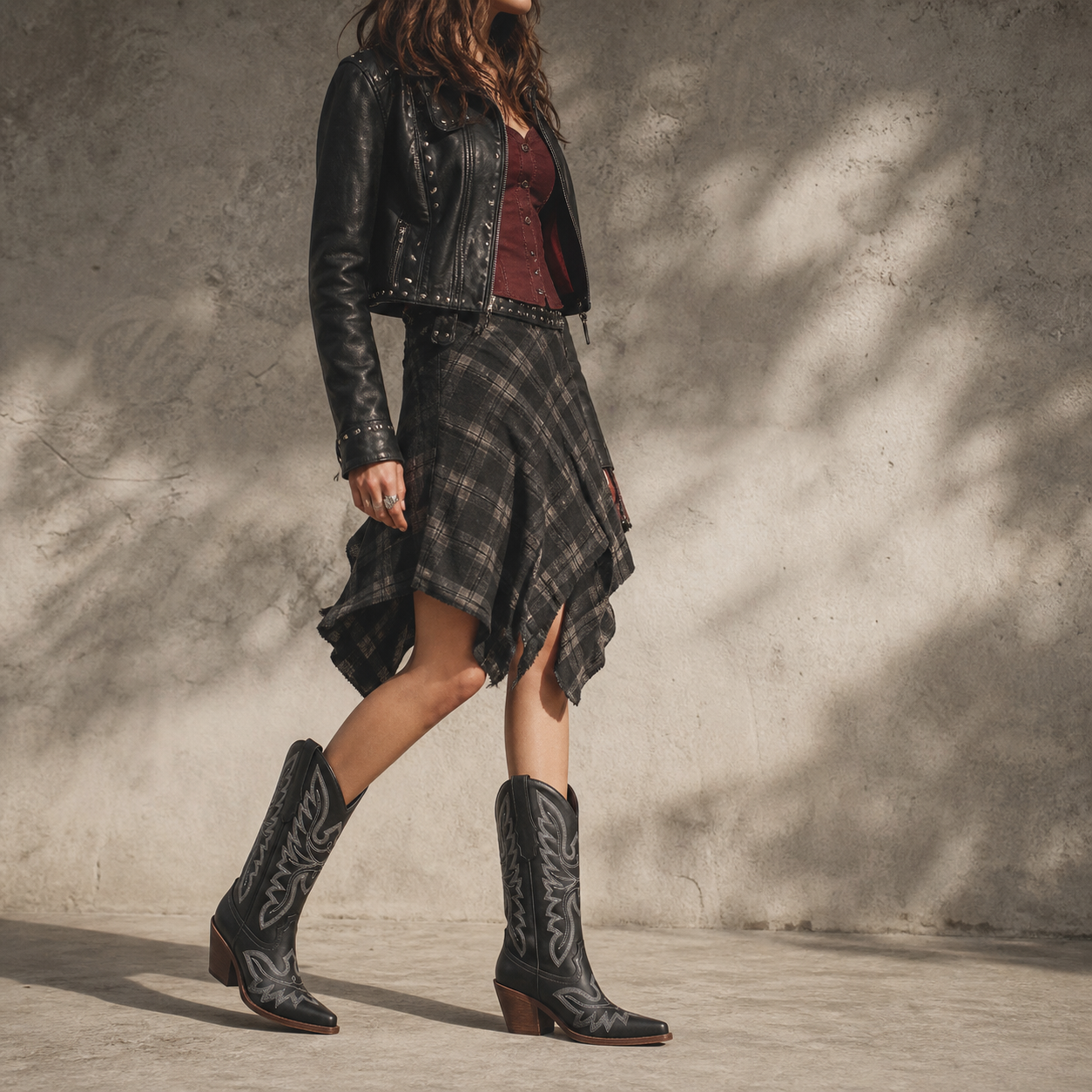 Deep Black Nerano Boots lifestyle scene