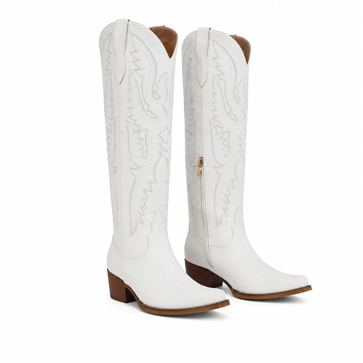 Cream Ivory Caorle Sheepskin Knee-High Boots