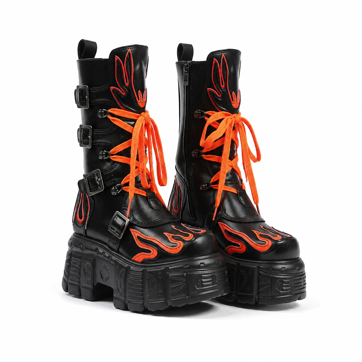 Deep Black 2 Montefalco Sheepskin Mid-Calf Boots