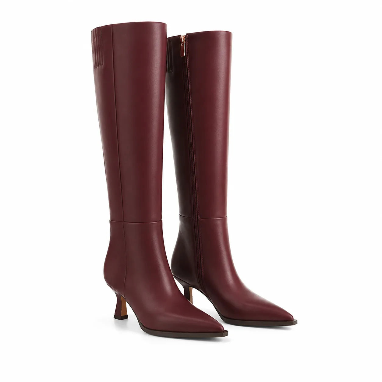 Deep Wine Renata Thin-Heel Boots