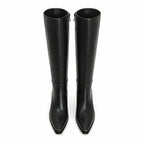 Deep Black Renata Thin-Heel Boots top view