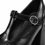 Deep Black Clelia Microfiber Wedge Sandals close-up detail