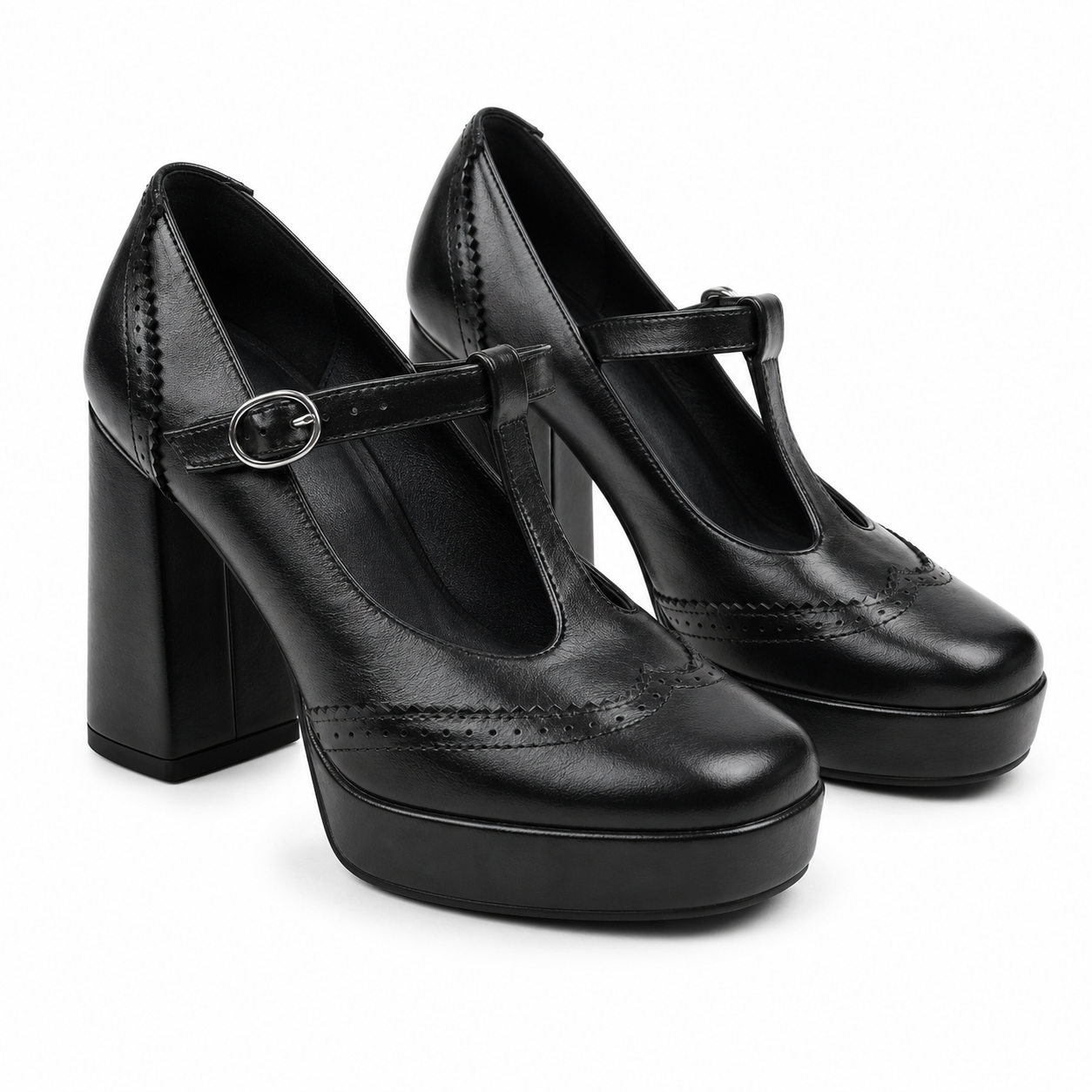 Deep Black Clelia Microfiber Wedge Sandals