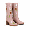 Dusty Rose Cadaques Leather Knee-High Boots