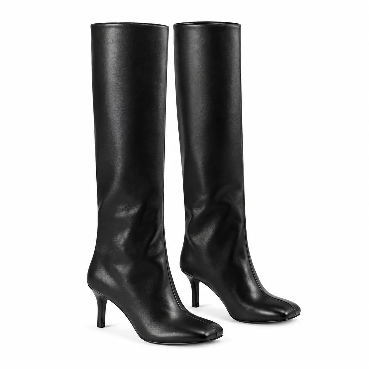 Deep Black Castelsardo Stiletto Boots