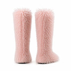 Dusty Rose Gemma Knee-High Boots heel detail