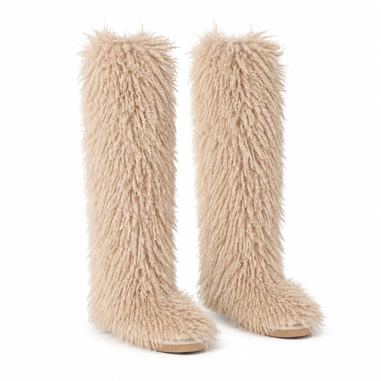 Soft Apricot Gemma Knee-High Boots