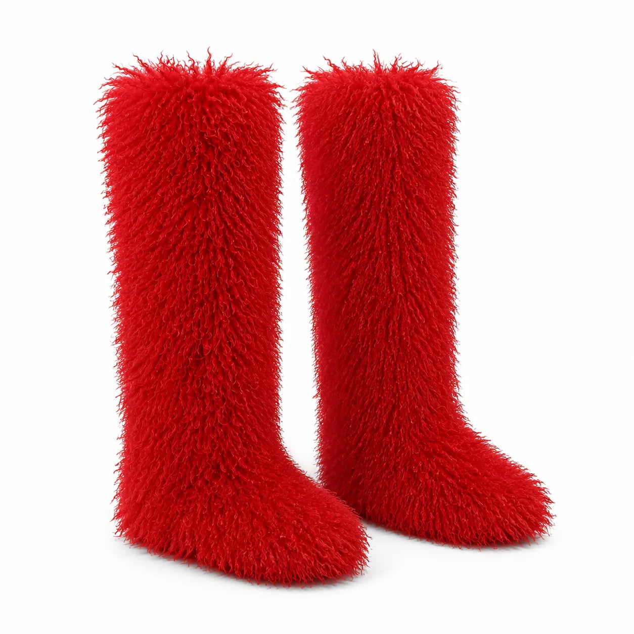 Deep Red Gemma Knee-High Boots