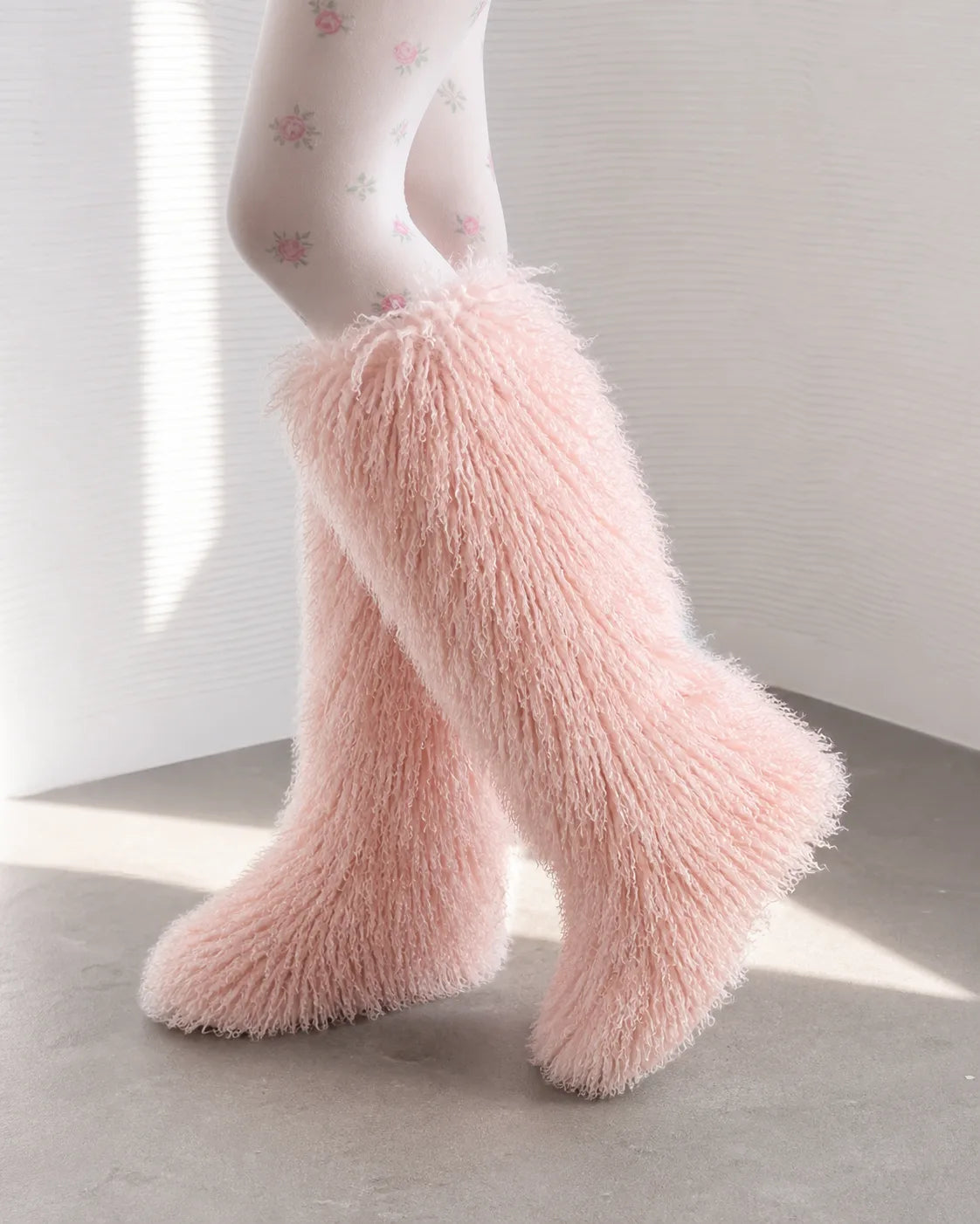 Dusty Rose Gemma Knee-High Boots on-foot view