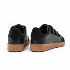 Deep Black Fulvia Leather Sneakers heel detail