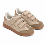 Taupe Suede Fulvia Leather Sneakers
