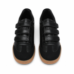 Deep Black Fulvia Leather Sneakers top view