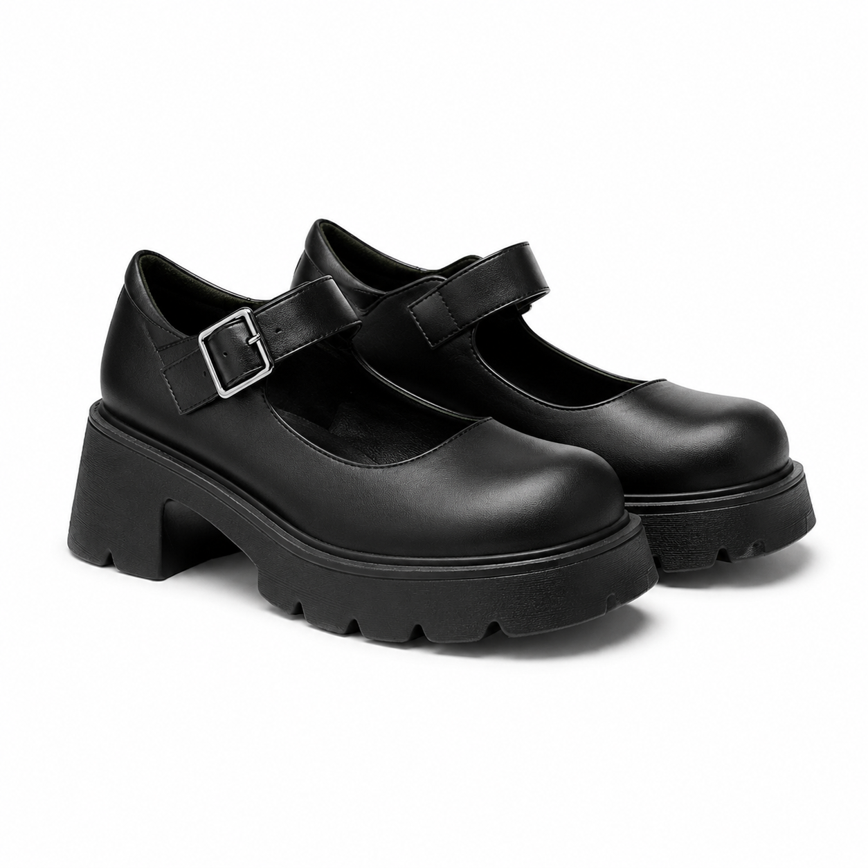 Deep Black Viviana Flats