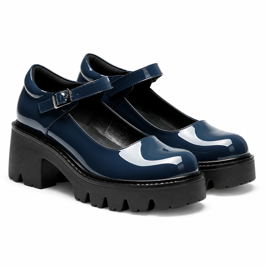 Deep Navy Viviana Flats