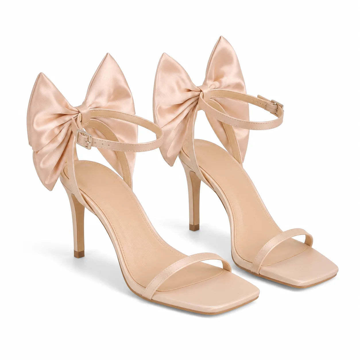 Warm Beige Lorenza Ankle-Strap Sandals