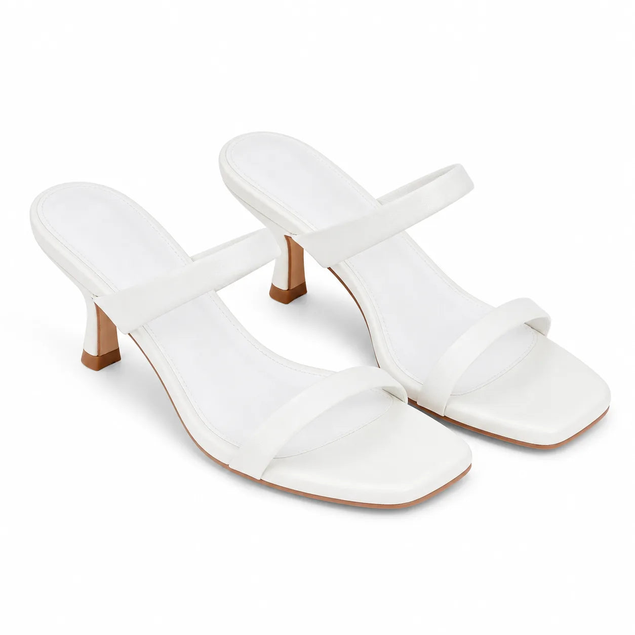 Cream Ivory Ornella Leather Wedge Sandals