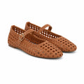 Rich Brown Gala Buckle Flats