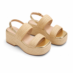 Naturalraffia Zante Buckle Raffia Sandals