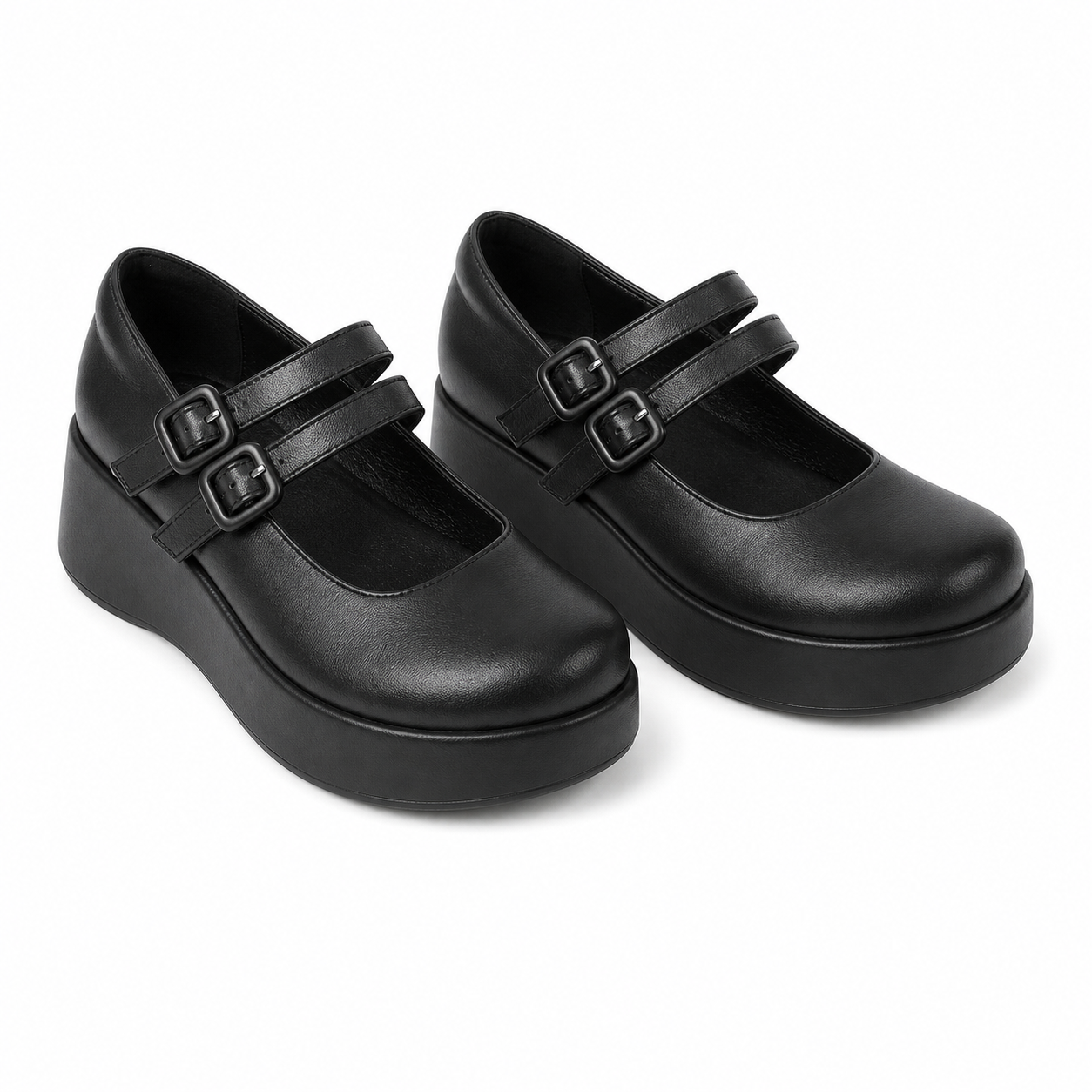 Deep Black 2 Cornelia Leather Flats