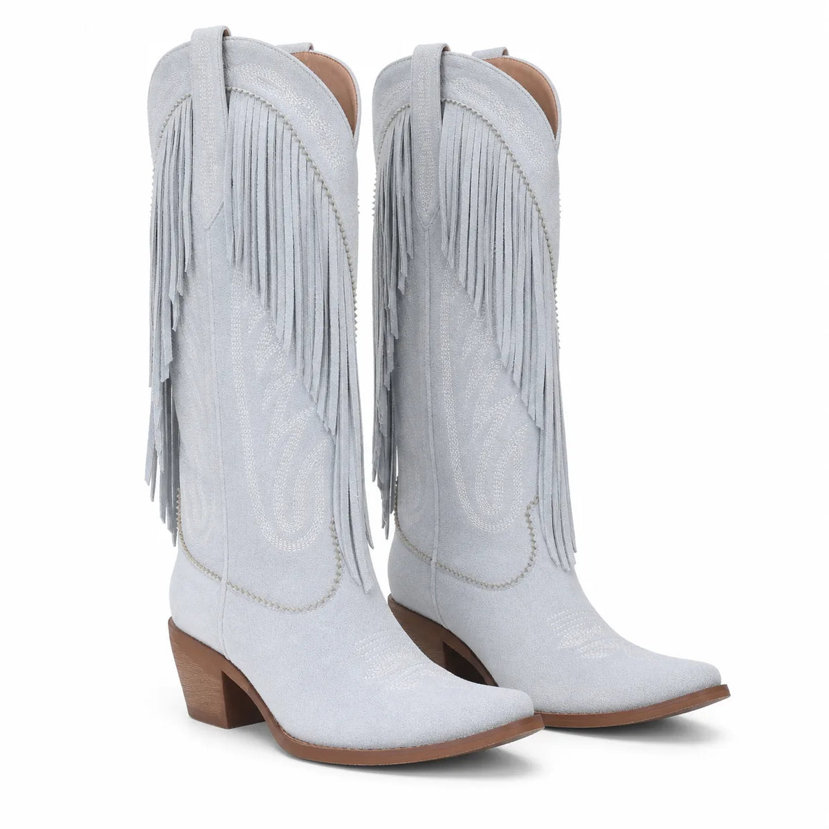Hazy Sky Castellina Fringe Boots