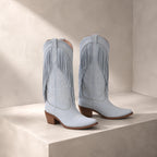 Hazy Sky Castellina Fringe Boots styled scene