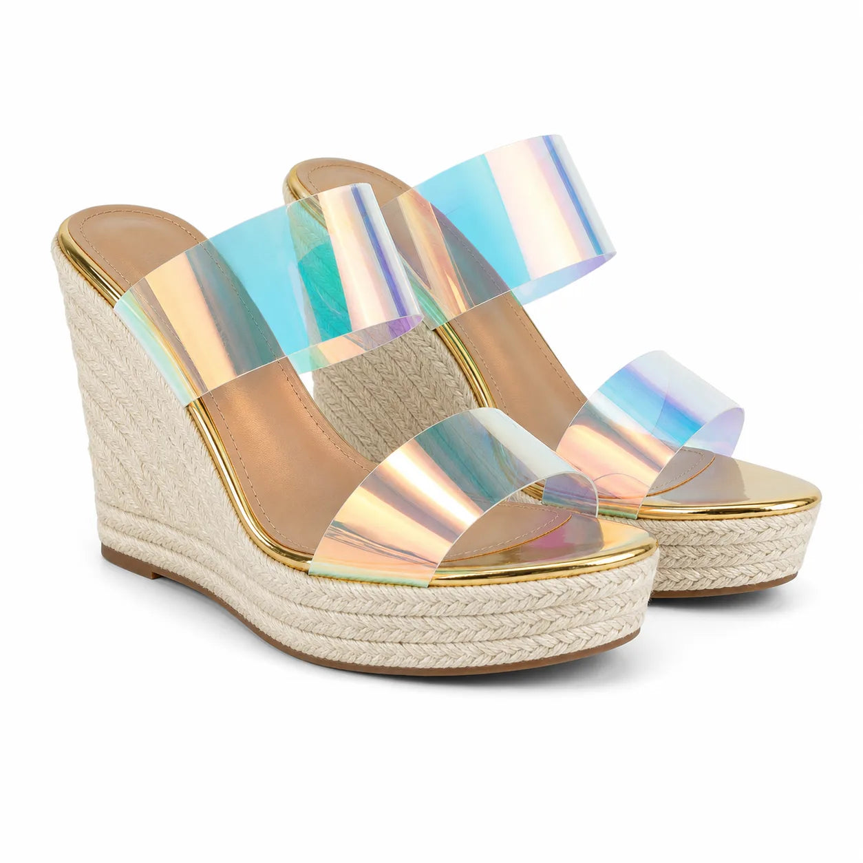 Warm Gold Mina High-Heel Sandals