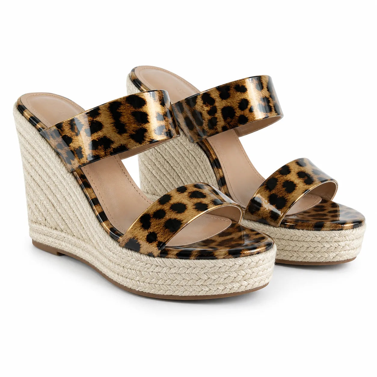 Leopard Mina High-Heel Sandals