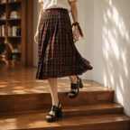 Deep Black Fabia Leather Wedge Sandals lifestyle scene