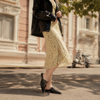 Deep Black Rufina Patent Leather Mules lifestyle scene
