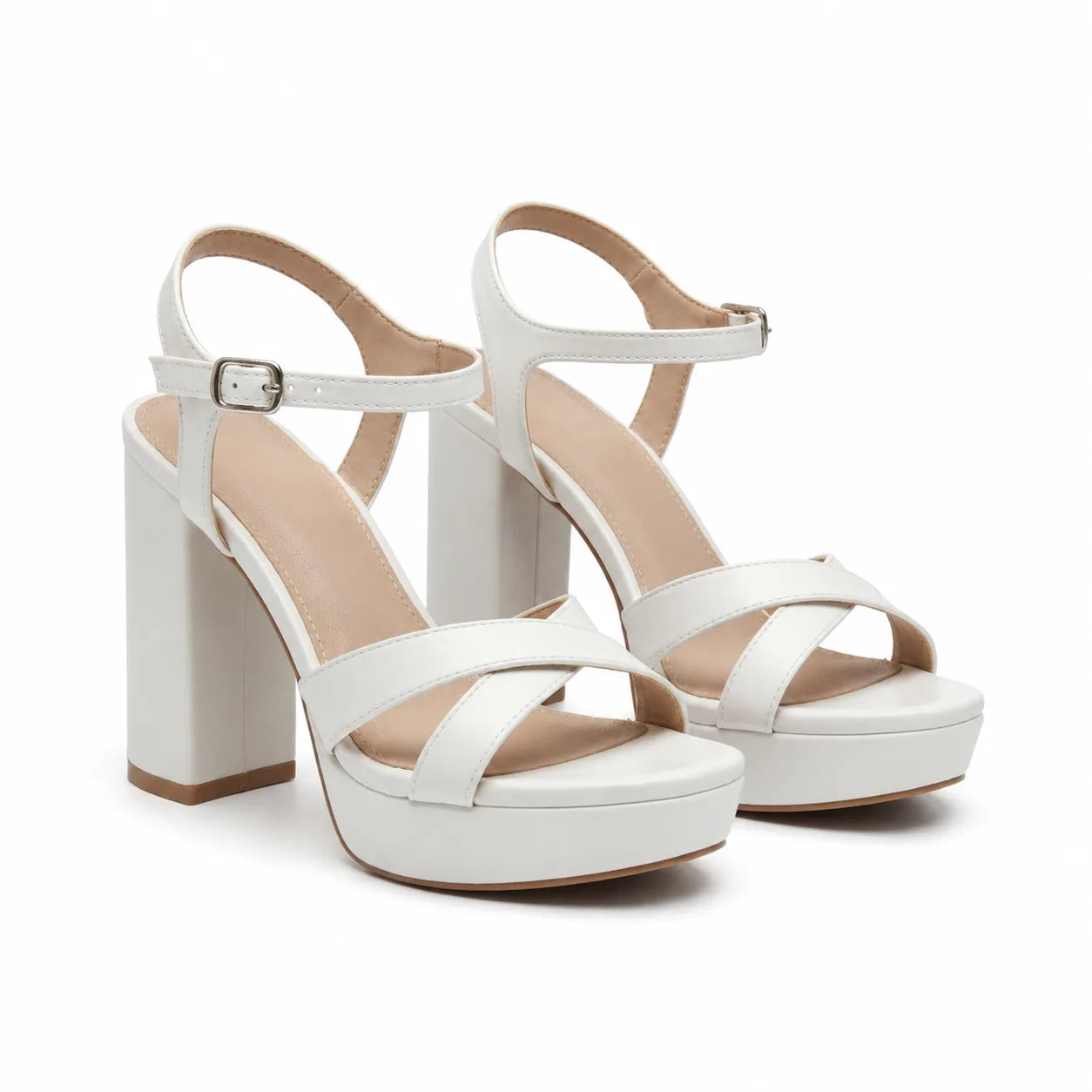 Cream Ivory Zora Wedge Sandals
