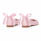 Dusty Rose Brisighella Microfiber Flats heel detail