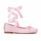 Dusty Rose Brisighella Microfiber Flats side view