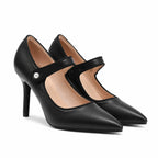 Deep Black Olbia Patent Stiletto Pumps